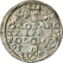 Trojak (3 groszy) 1595  IF  "Casa de moneda de Poznan"