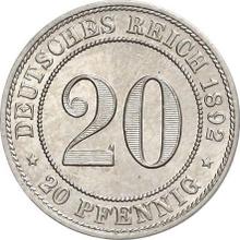 20 fenigów 1892 A  