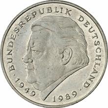 2 марки 1991 G   "Франц Йозеф Штраус"