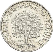 5 Reichsmark 1931 J   "Oak Tree"