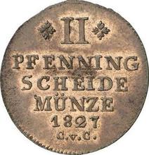 2 Pfennige 1827  CvC 