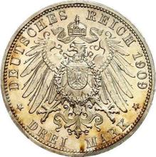 3 марки 1909 G   "Баден"
