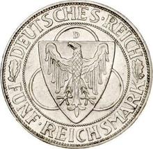 5 Reichsmark 1930 D   "Rhineland Liberation"