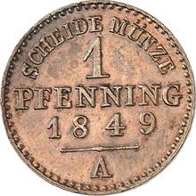 1 fenig 1849 A  