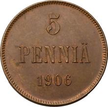 5 Penniä 1906   