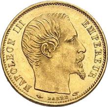 5 francos 1854 A   "Diametro pequeño"