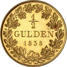 1/2 guldena 1838   