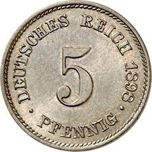 5 fenigów 1898 E  
