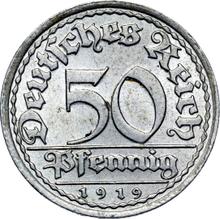 50 пфеннигов 1919 J  