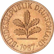 2 Pfennig 1987 D  