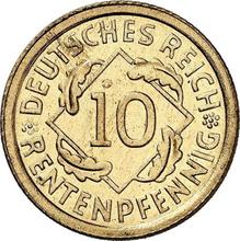 10 Rentenpfennig 1924 D  