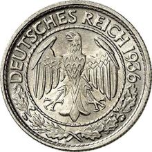 50 Reichspfennig 1936 D  