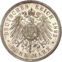 5 marcos 1892 A   "Prusia"