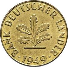 10 пфеннигов 1949 J   "Bank deutscher Länder"