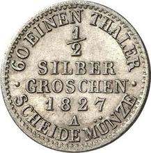 Medio Silber Groschen 1827 A  