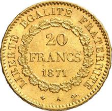 20 francos 1871 A  