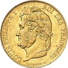 20 francos 1842 W  