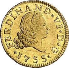 Medio escudo 1755 M JB 