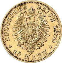 10 marcos 1880 D   "Bavaria"