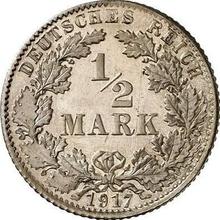 1/2 марки 1917 D  