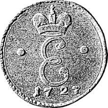 1 grosz 1727   OK "Con el monograma de Catalina I" (Prueba)