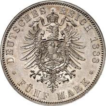 5 marcos 1888 A   "Hessen"