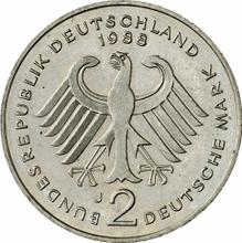 2 марки 1988 J   "Людвиг Эрхард"
