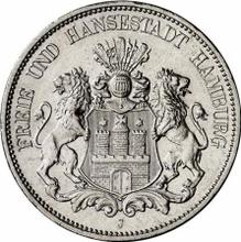 5 марок 1895 J   "Гамбург"