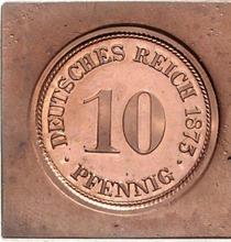 10 fenigów 1873 G   (Próba)