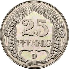 25 Pfennig 1911 D  