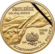 100 Zlotych 2011 MW  AWB "Tragödie von Smolensk"