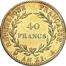 40 franków AN XI (1802-1803) A  