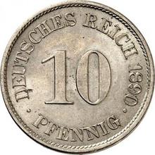 10 fenigów 1890 J  