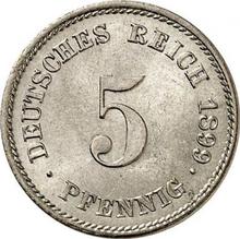 5 fenigów 1899 E  