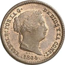 5 centimos de real 1864   