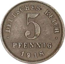5 Pfennige 1918 E  