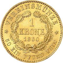 1 krone 1860 A  