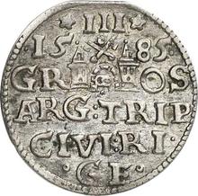 Трояк (3 гроша) 1585    "Рига"