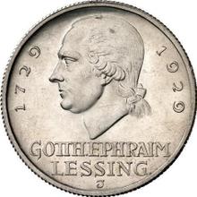 3 reichsmark 1929 J   "Lessing"