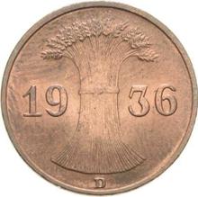 1 Reichspfennig 1936 D  