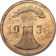 2 Reichspfennig 1936 D  