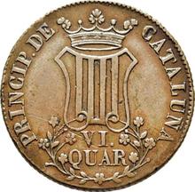 6 Cuartos 1836    "Katalonien"