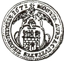 Dwudukat 1671  HS  "Toruń"
