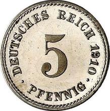 5 Pfennig 1910 F  
