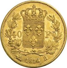 40 Francs 1816 B  