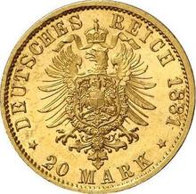20 марок 1881 J   "Гамбург"