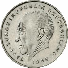 2 марки 1986 D   "Аденауэр"