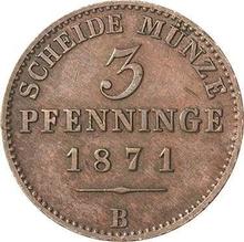3 Pfennige 1871 B  