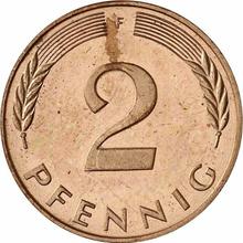 2 Pfennig 1984 F  