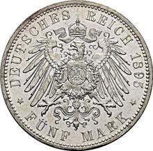 5 марок 1895 F   "Вюртемберг"